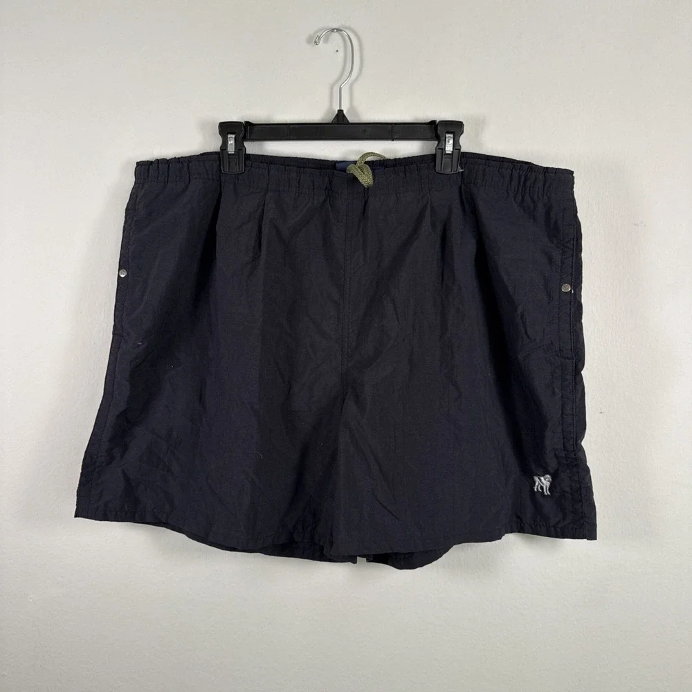 Big Dogs‎ Shorts Mens XL Blue Swim Trunks Drawstring Mesh Lined Stripe Logo